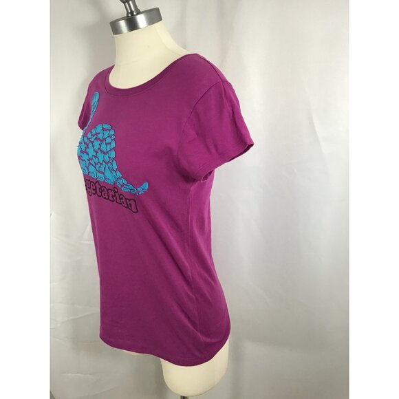 Rag n Stitch dinosaur vegetarian tee. Casual comfy statement vegan large - Picture 3 of 5